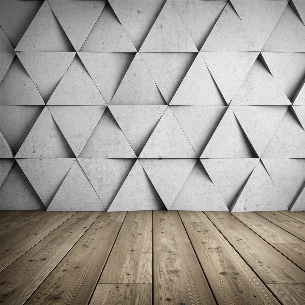 Fototapeta trójwymiarowe trójkąty o prostych bokach