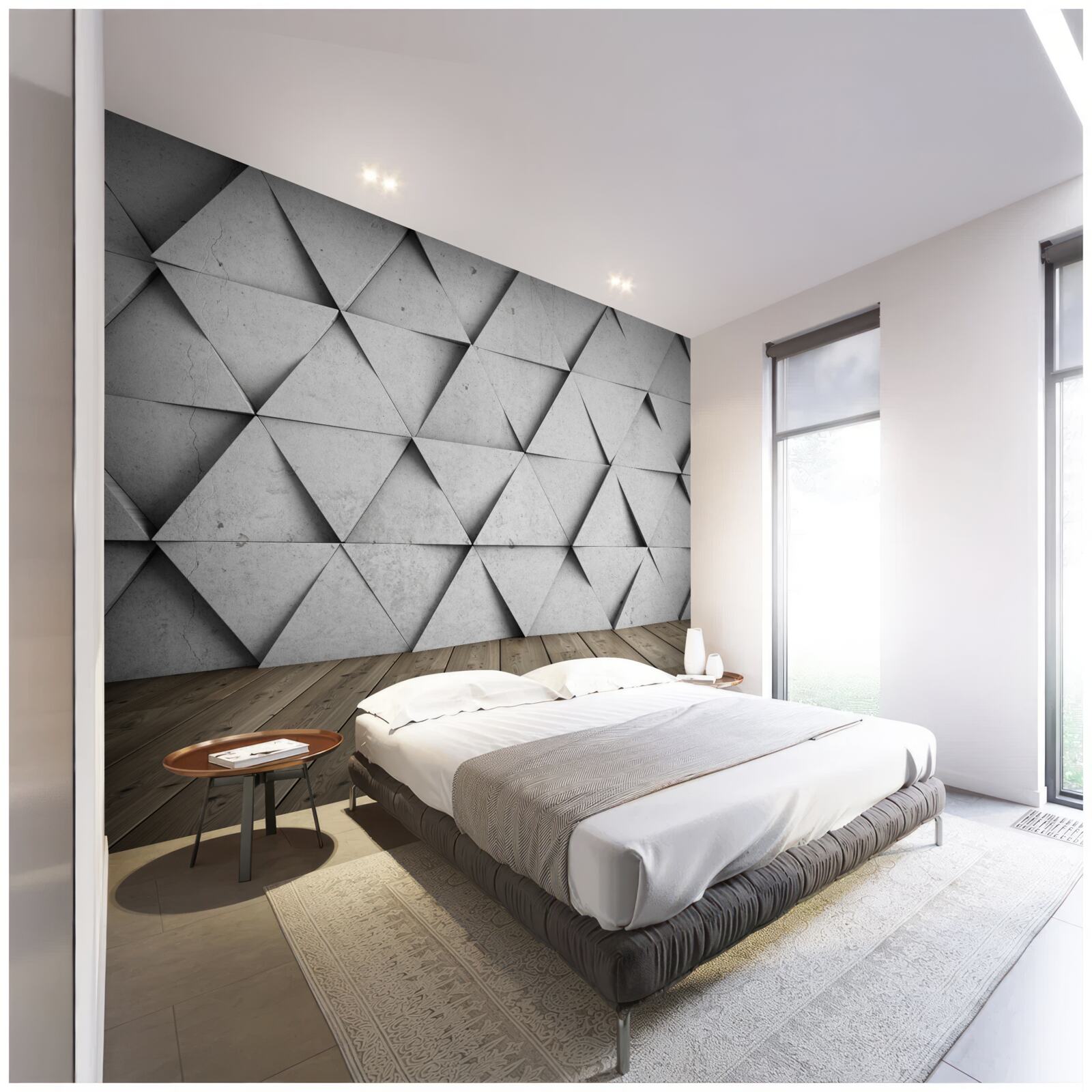 Fototapeta trójwymiarowe trójkąty o prostych bokach