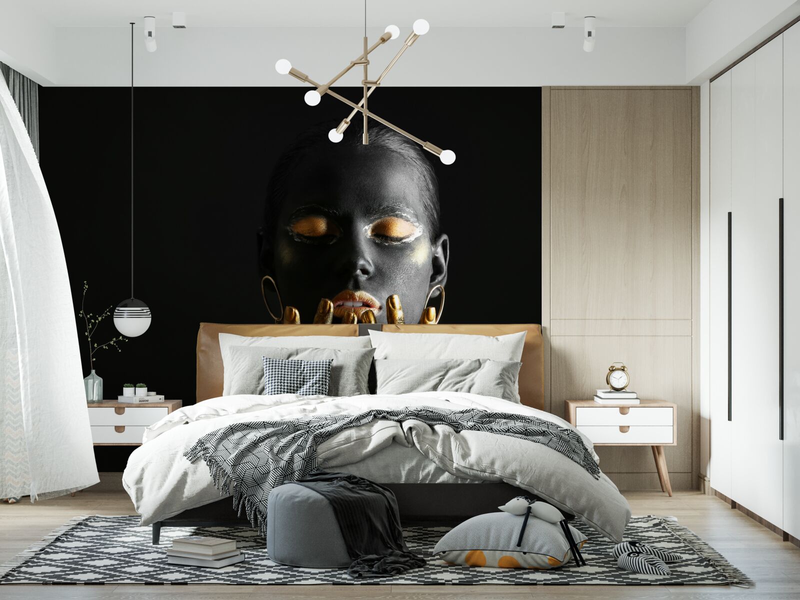 Fototapeta kobieta z zaciśniętymi ustami