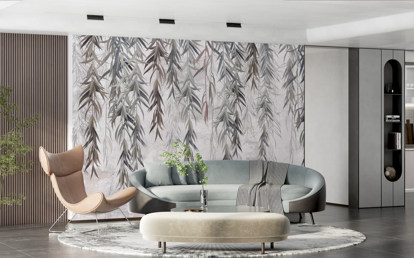 Fototapeta liście wierzby jesienią