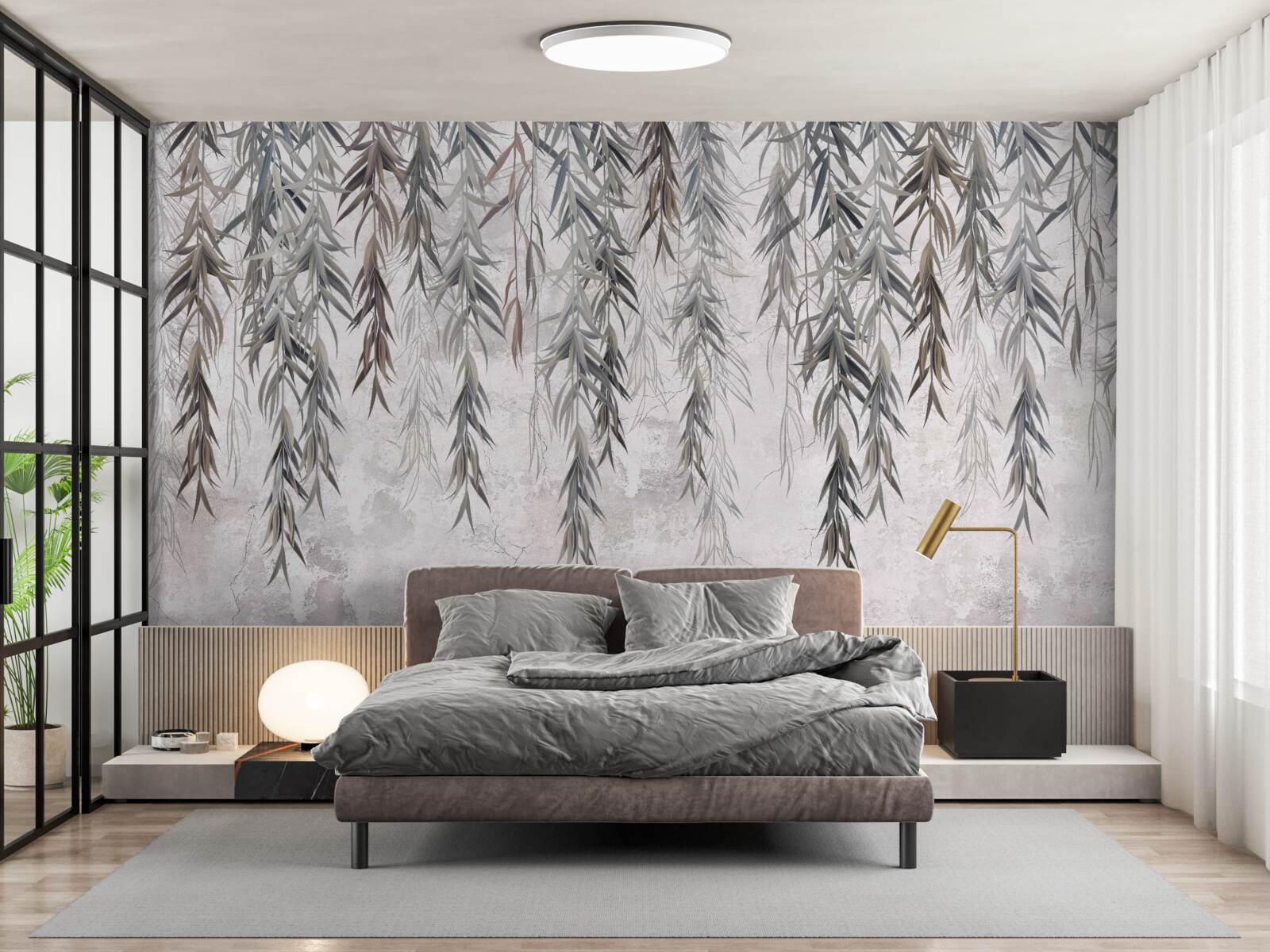 Fototapeta liście wierzby jesienią