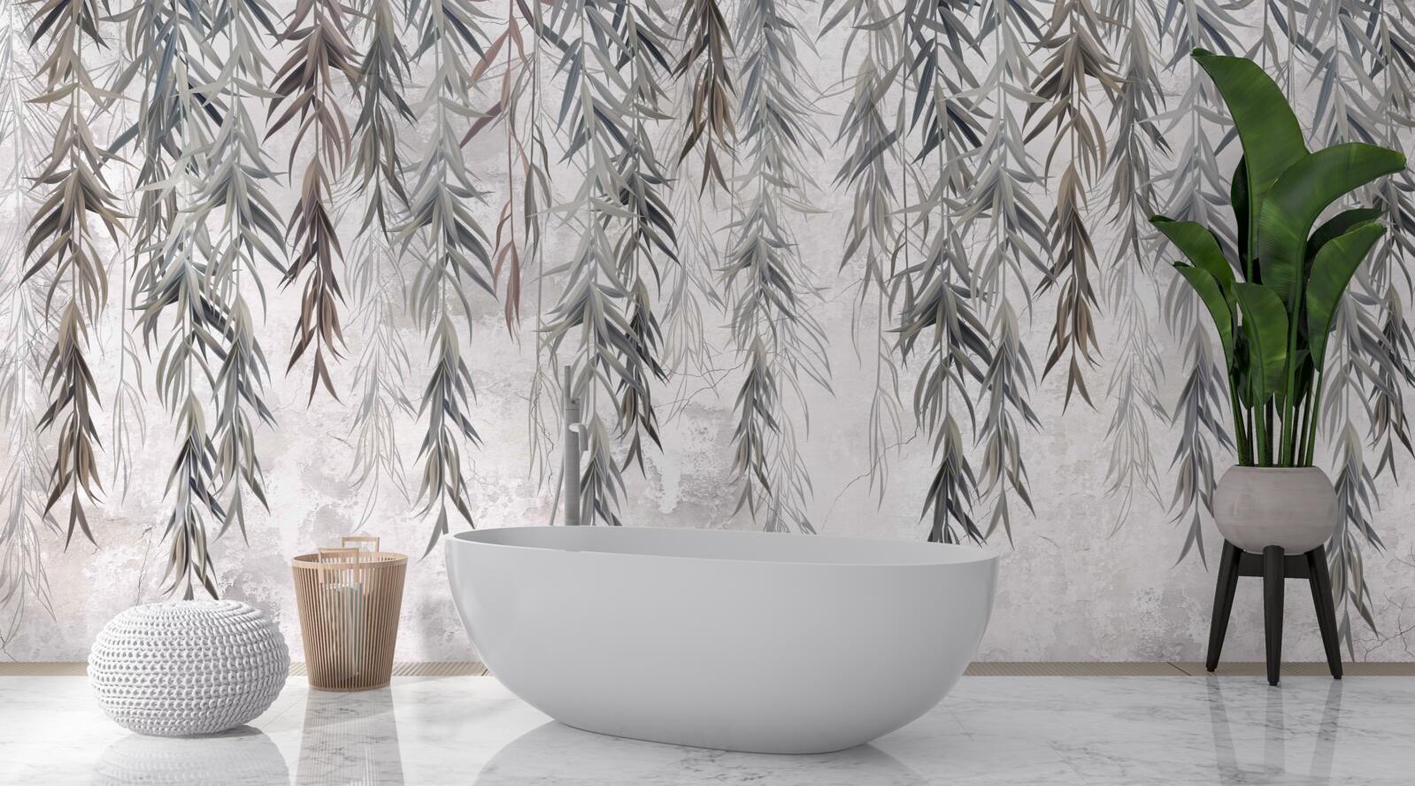 Fototapeta liście wierzby jesienią