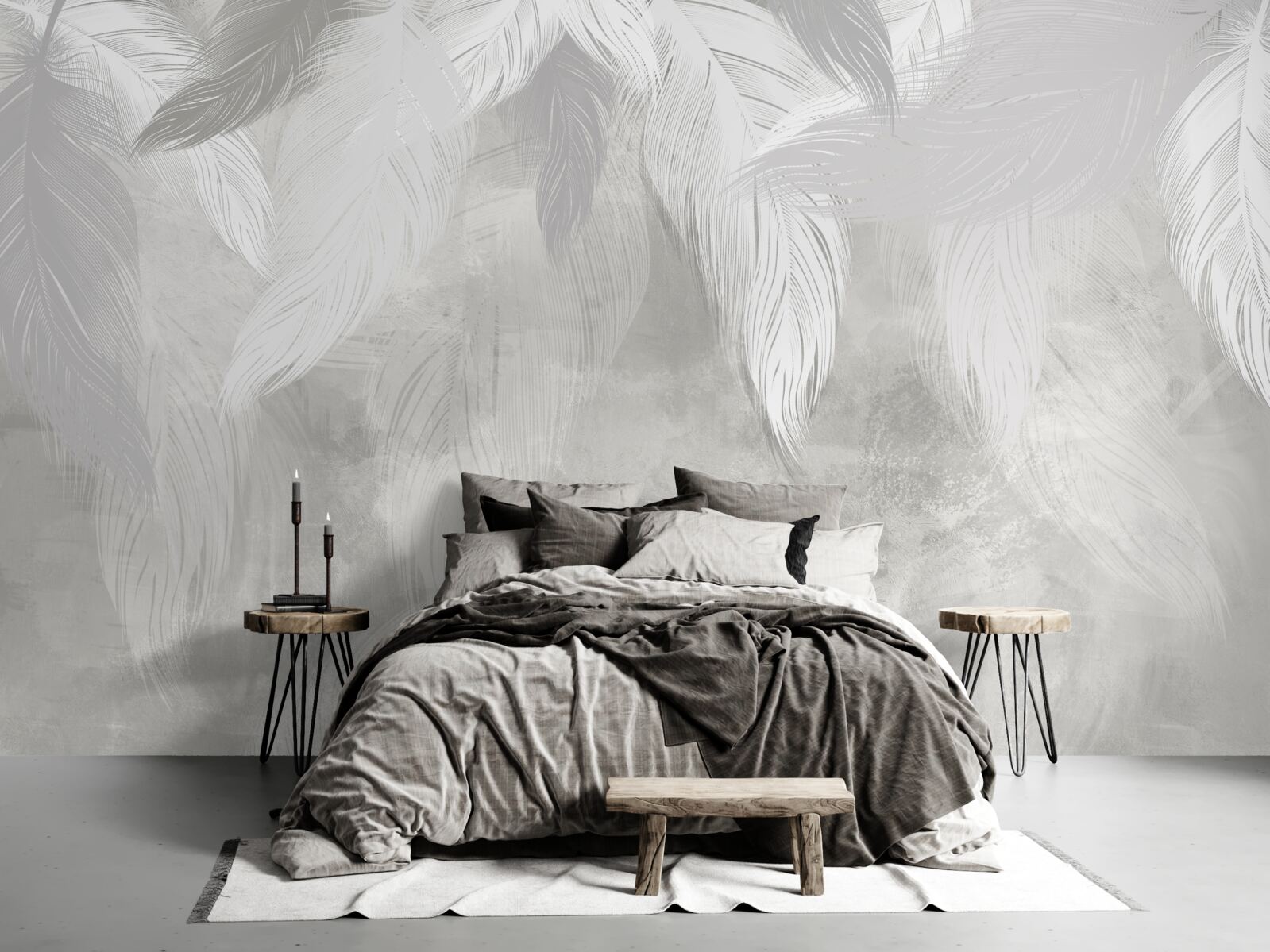 Fototapeta poranek w lesie deszczowym, spowity mgłą