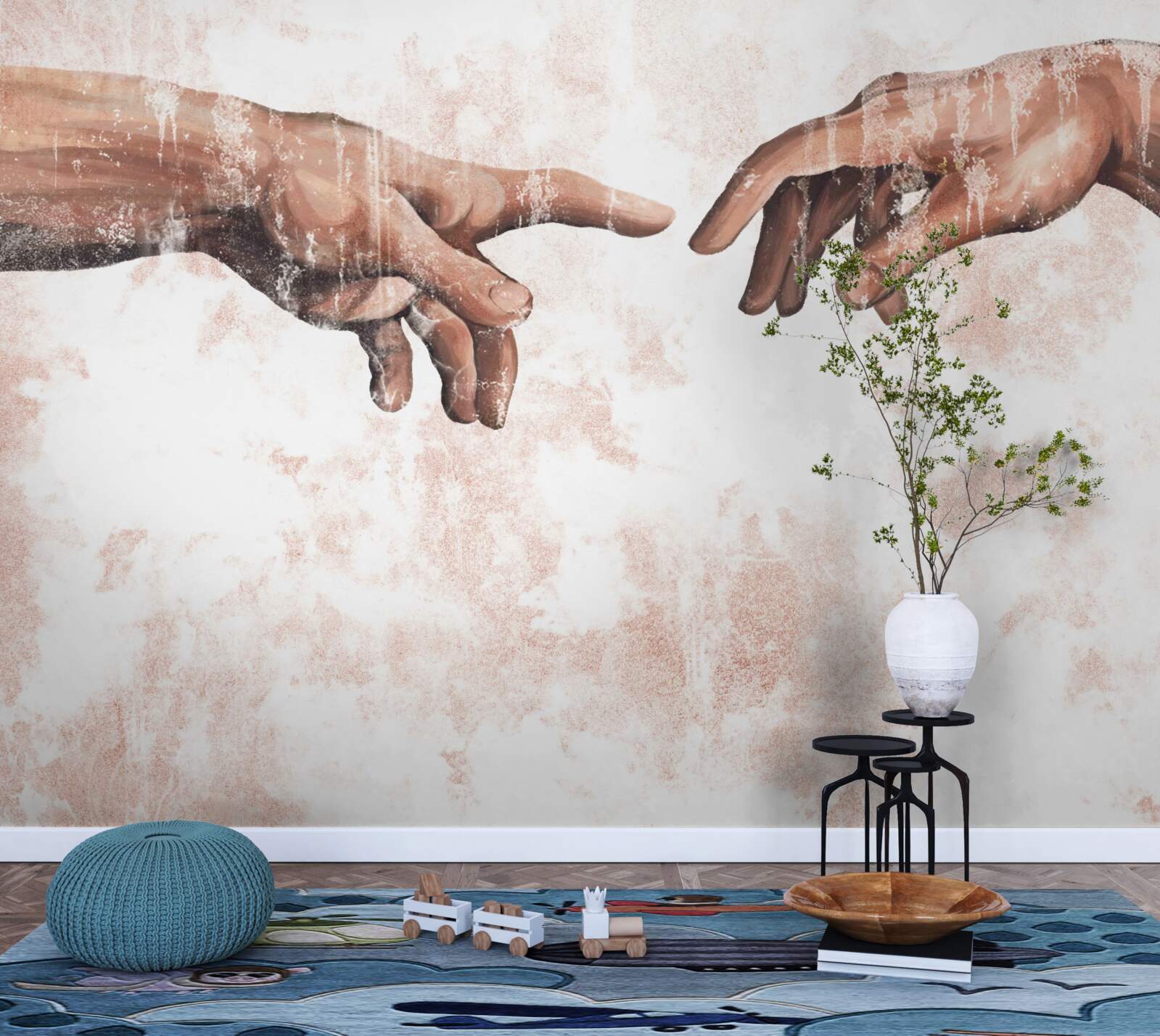 Fototapeta ręce mężczyzny i kobiety, które są ze sobą połączone