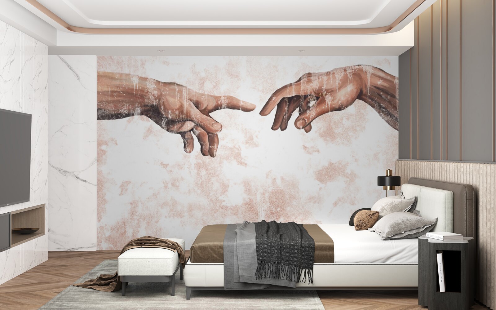 Fototapeta ręce mężczyzny i kobiety, które są ze sobą połączone