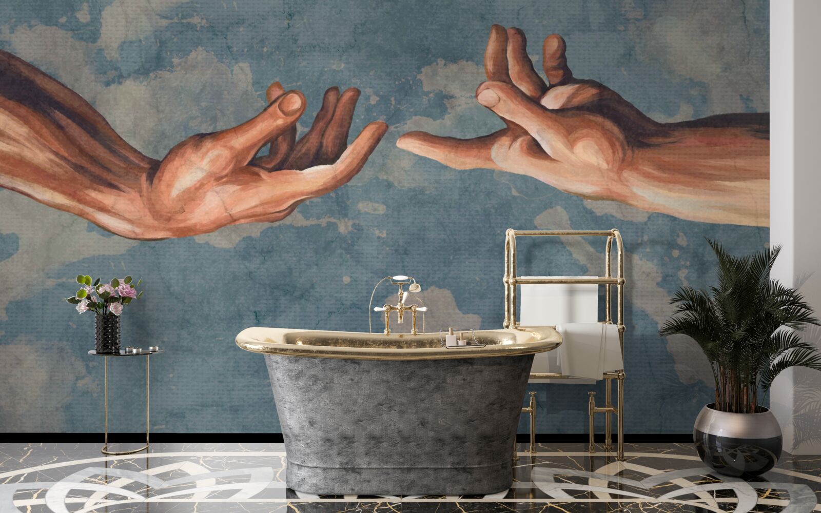 Fototapeta dłonie sięgające do siebie nawzajem