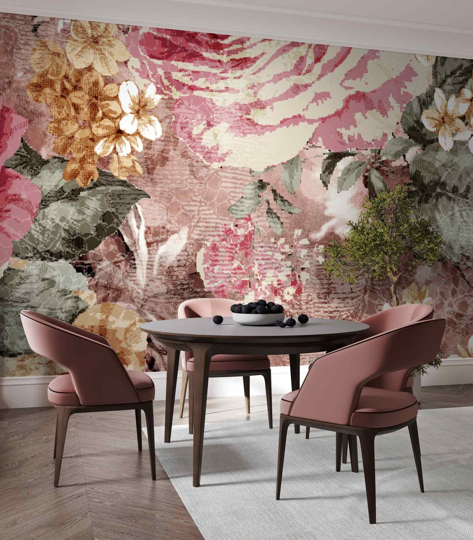 Fototapeta obfitość kwiatów i roślin jest abstrakcją