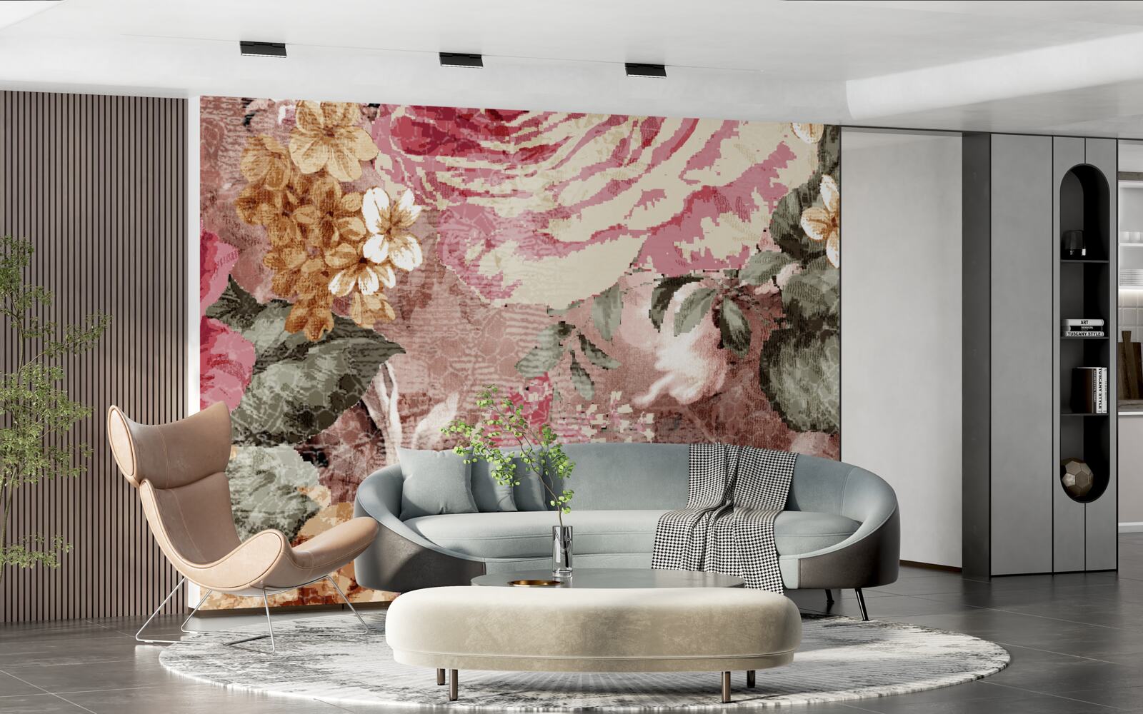 Fototapeta obfitość kwiatów i roślin jest abstrakcją