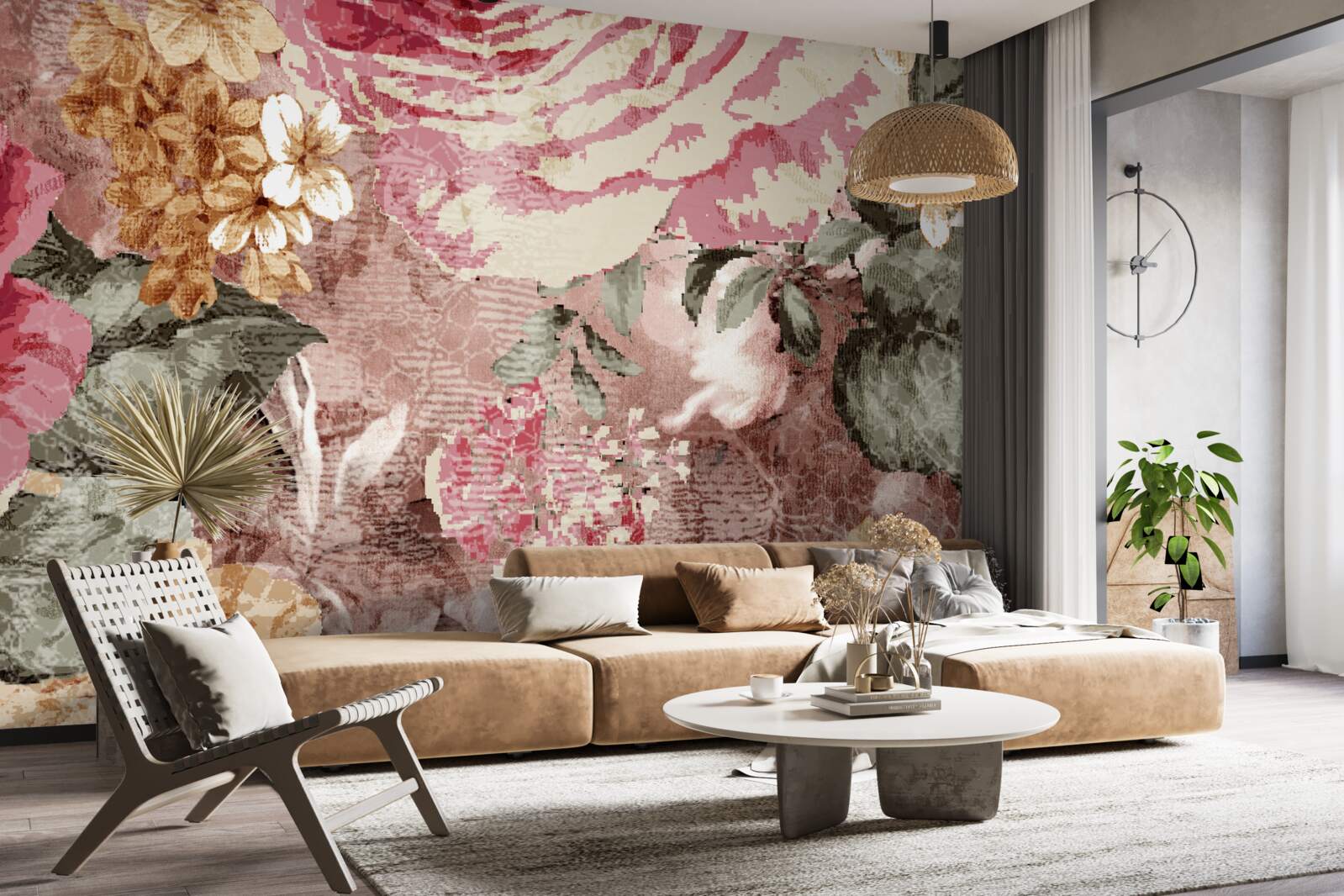 Fototapeta obfitość kwiatów i roślin jest abstrakcją