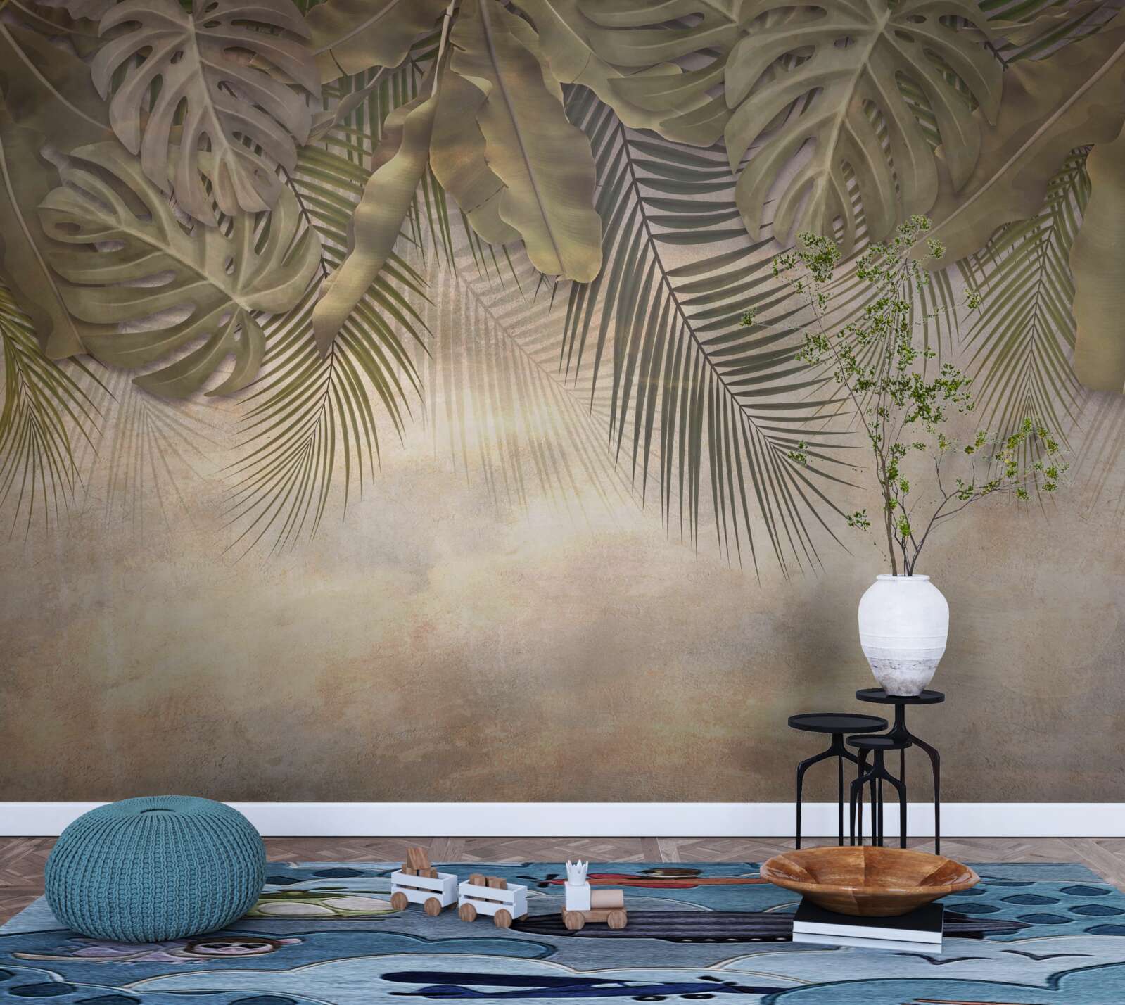 Fototapeta zwisająca zielona flora