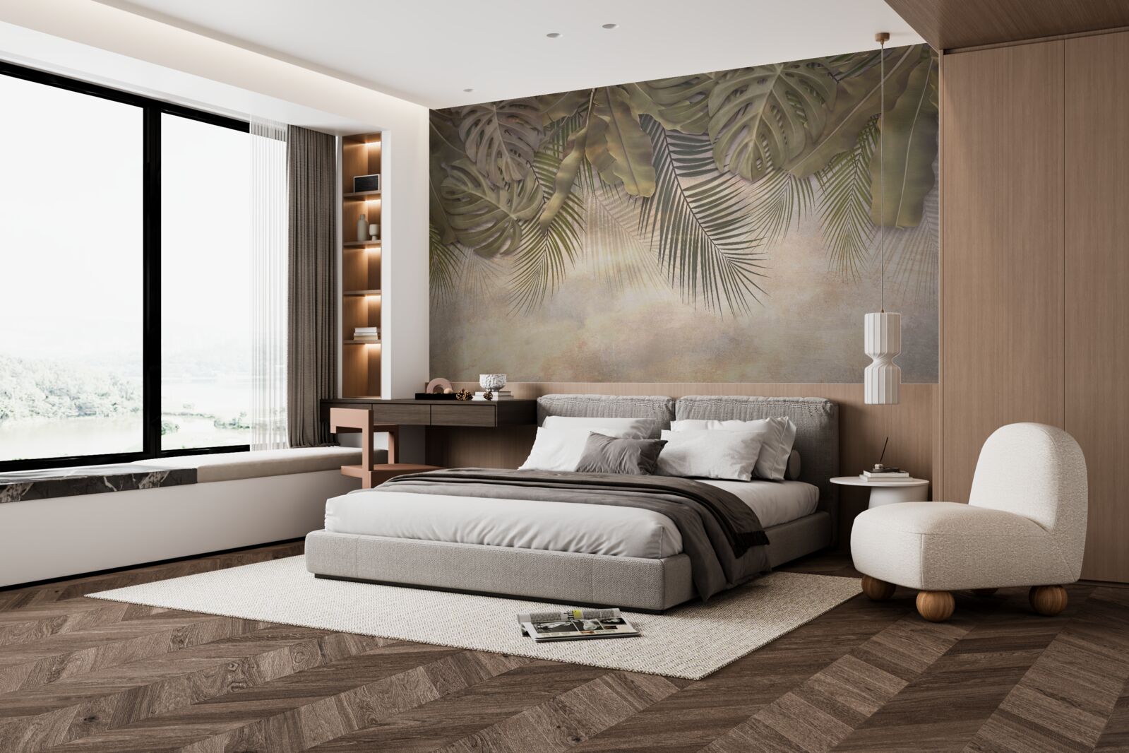 Fototapeta zwisająca zielona flora