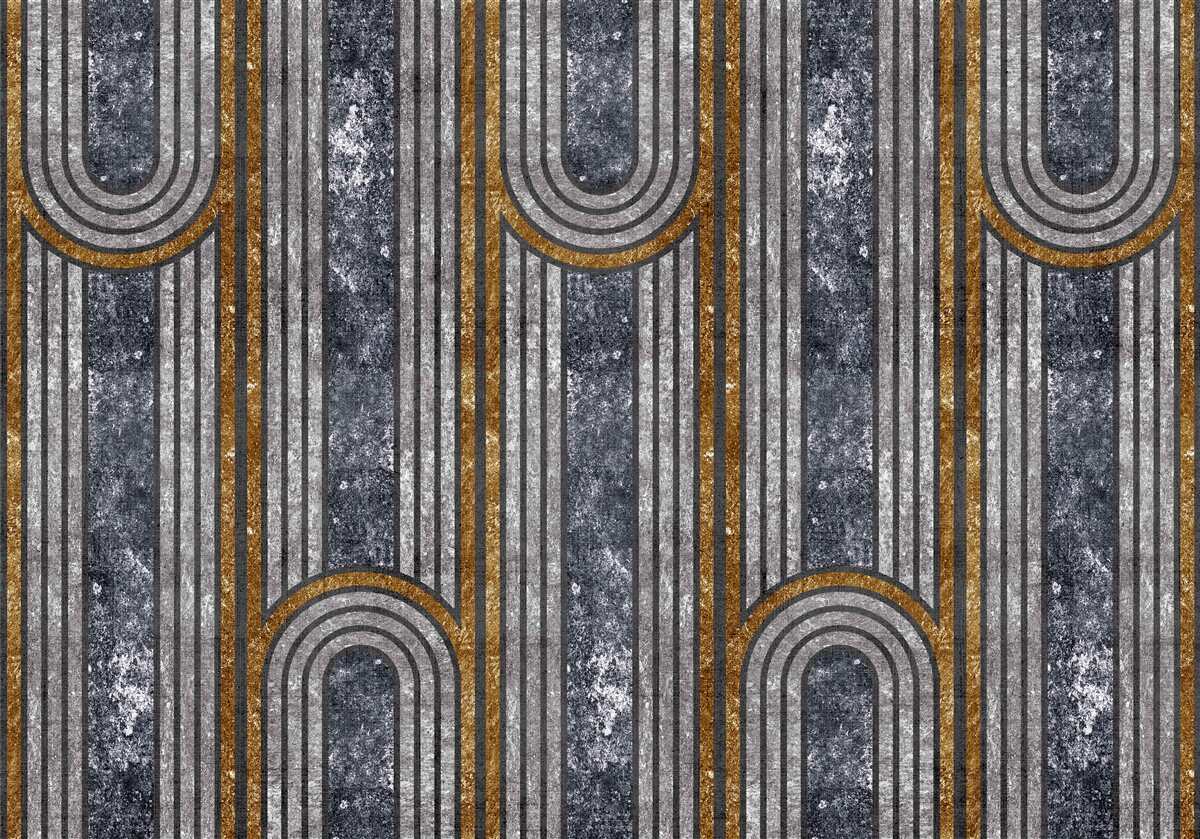 Fototapeta linie pionowe, które pozostają proste i te, które się wyginają