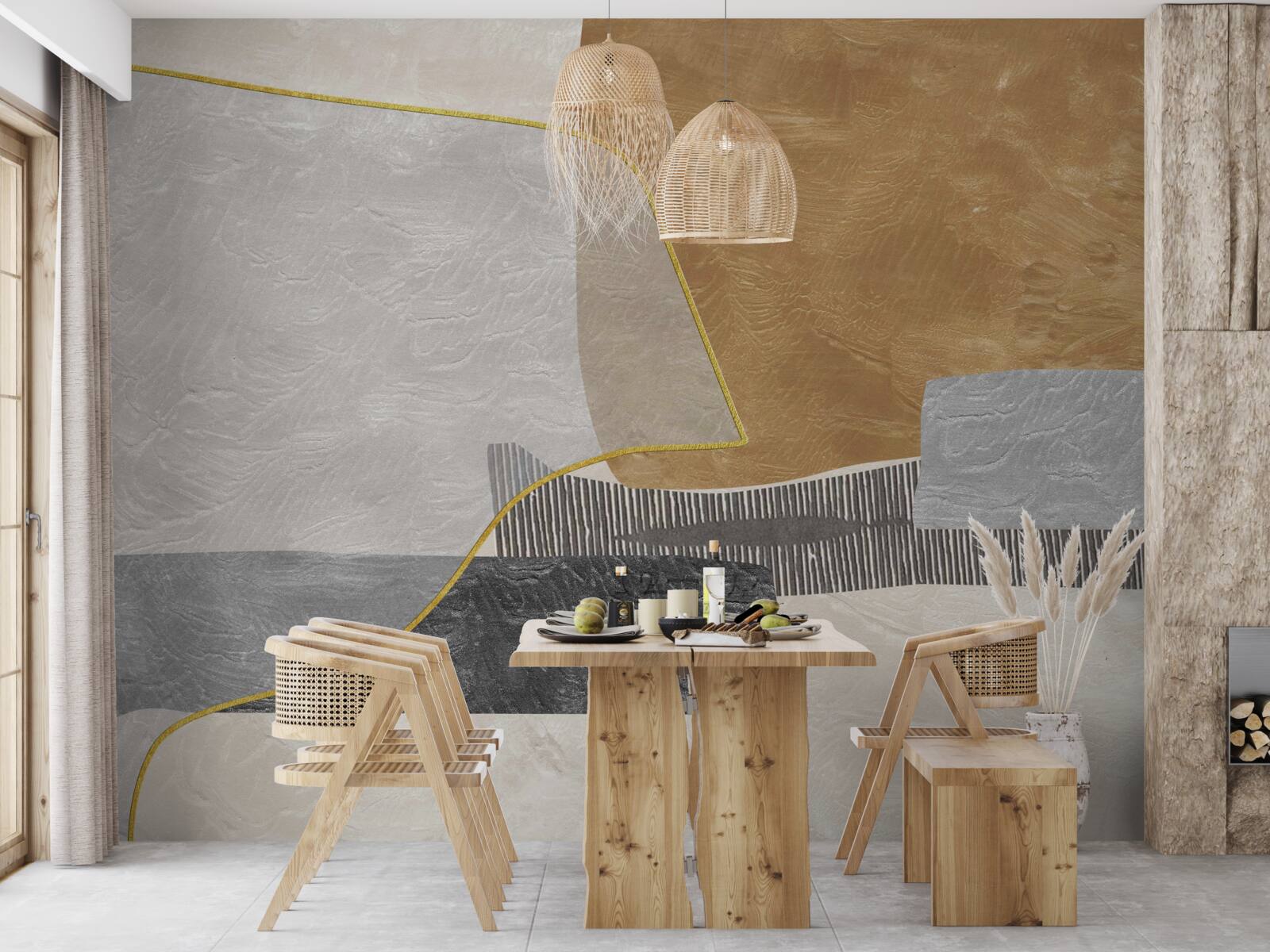 Fototapeta statek pokonuje wodne przestrzenie abstrakcji