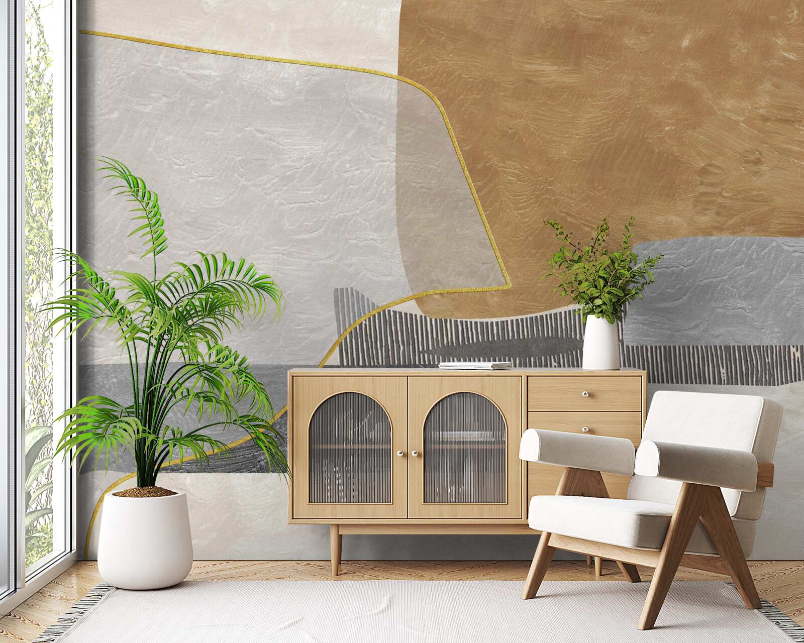 Fototapeta statek pokonuje wodne przestrzenie abstrakcji