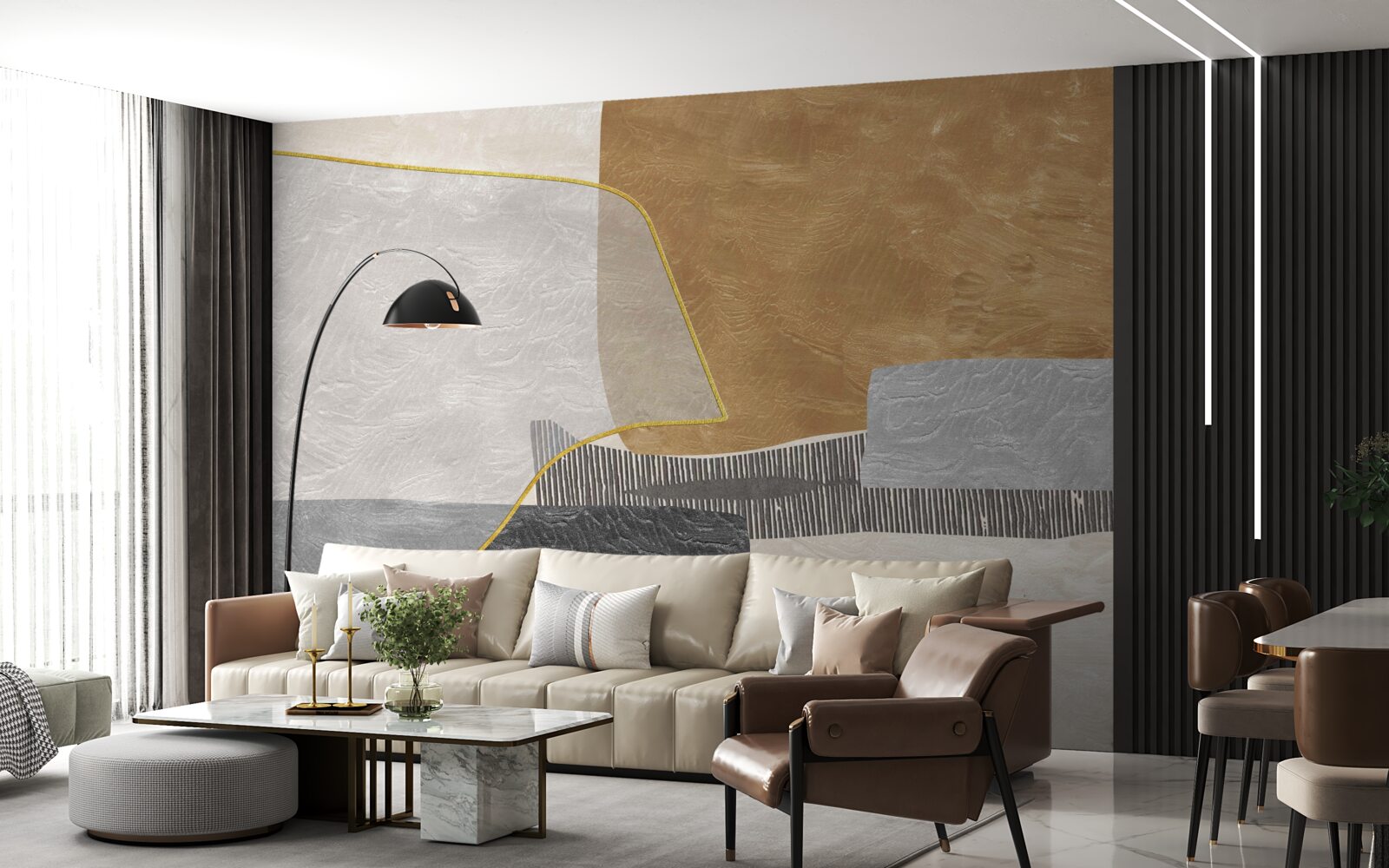 Fototapeta statek pokonuje wodne przestrzenie abstrakcji