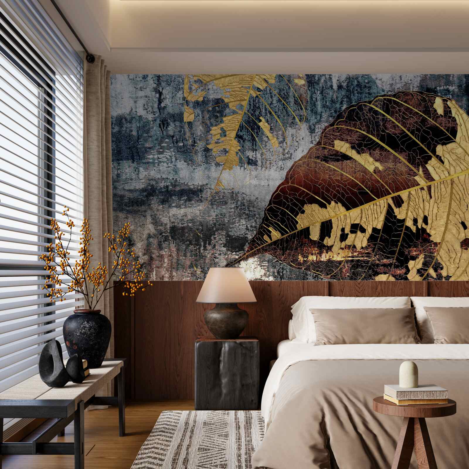 Fototapeta jesienny deszcz nad powierzchnią wody