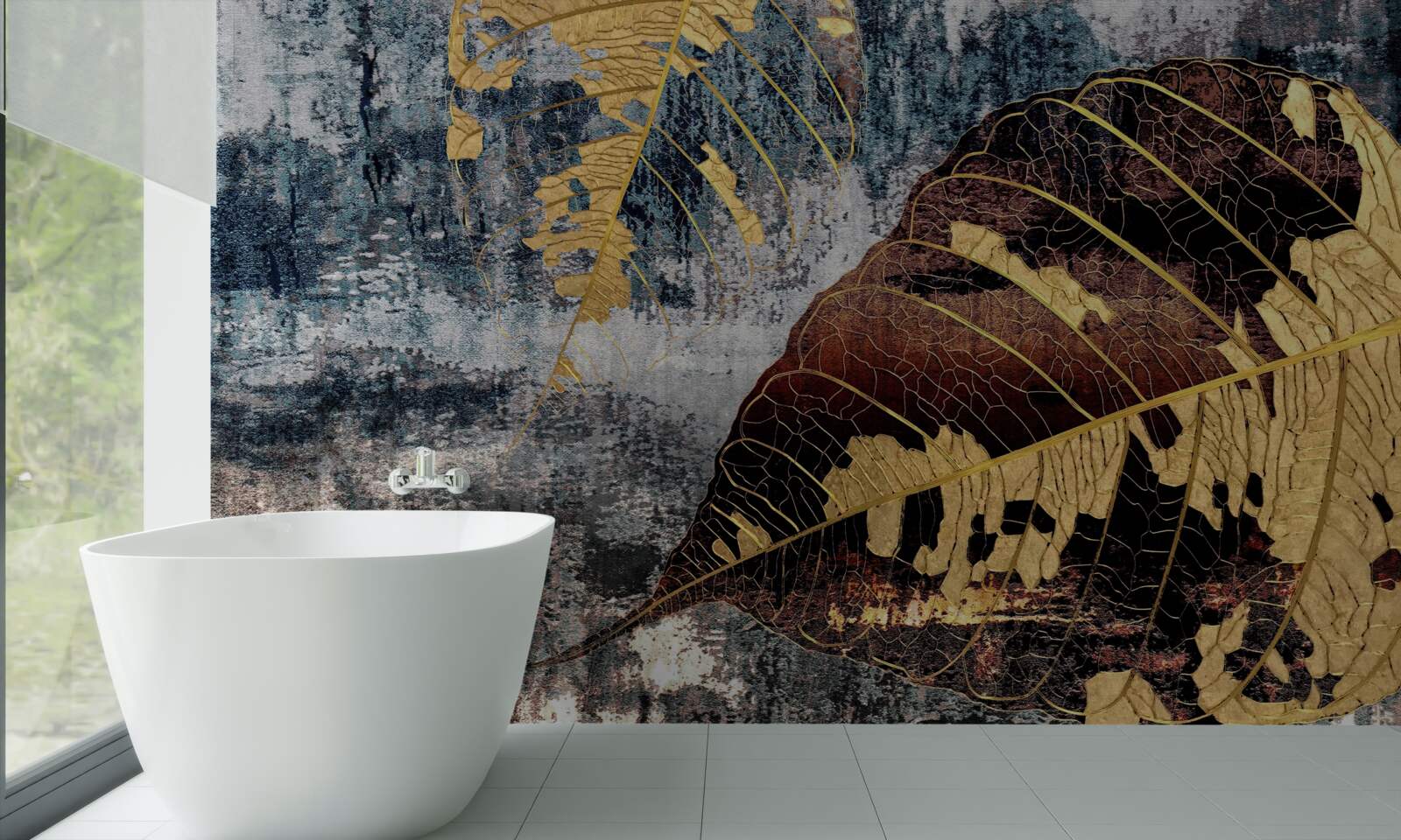 Fototapeta jesienny deszcz nad powierzchnią wody