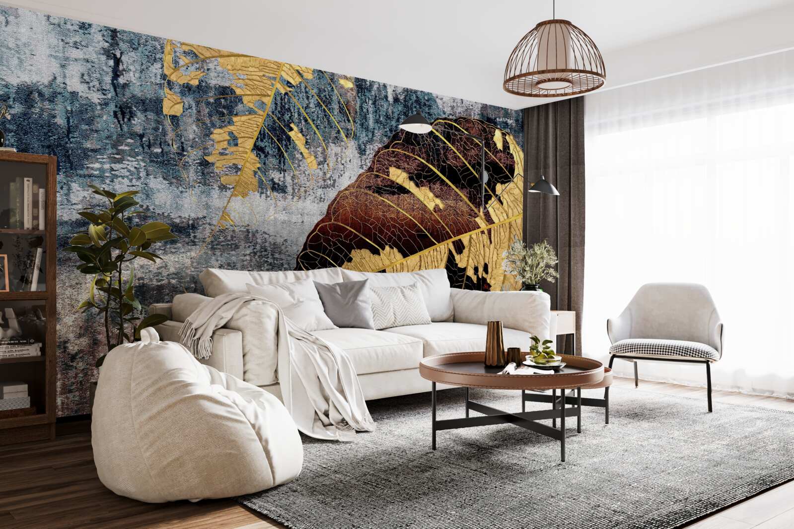 Fototapeta jesienny deszcz nad powierzchnią wody