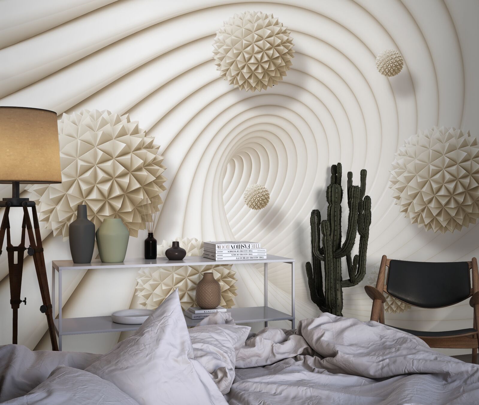 Fototapeta jasne kule w kształcie szprych w wirze