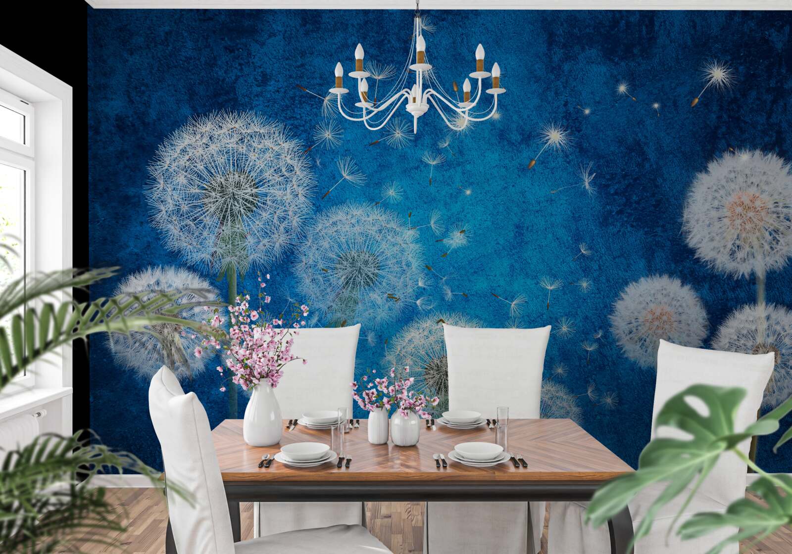 Fototapeta gwiaździste niebo usiane jest mleczami