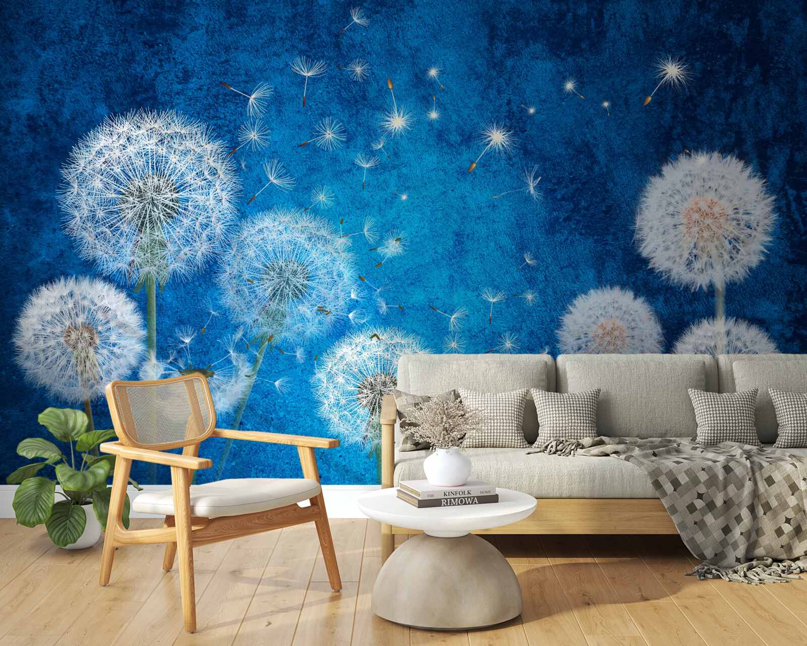 Fototapeta gwiaździste niebo usiane jest mleczami