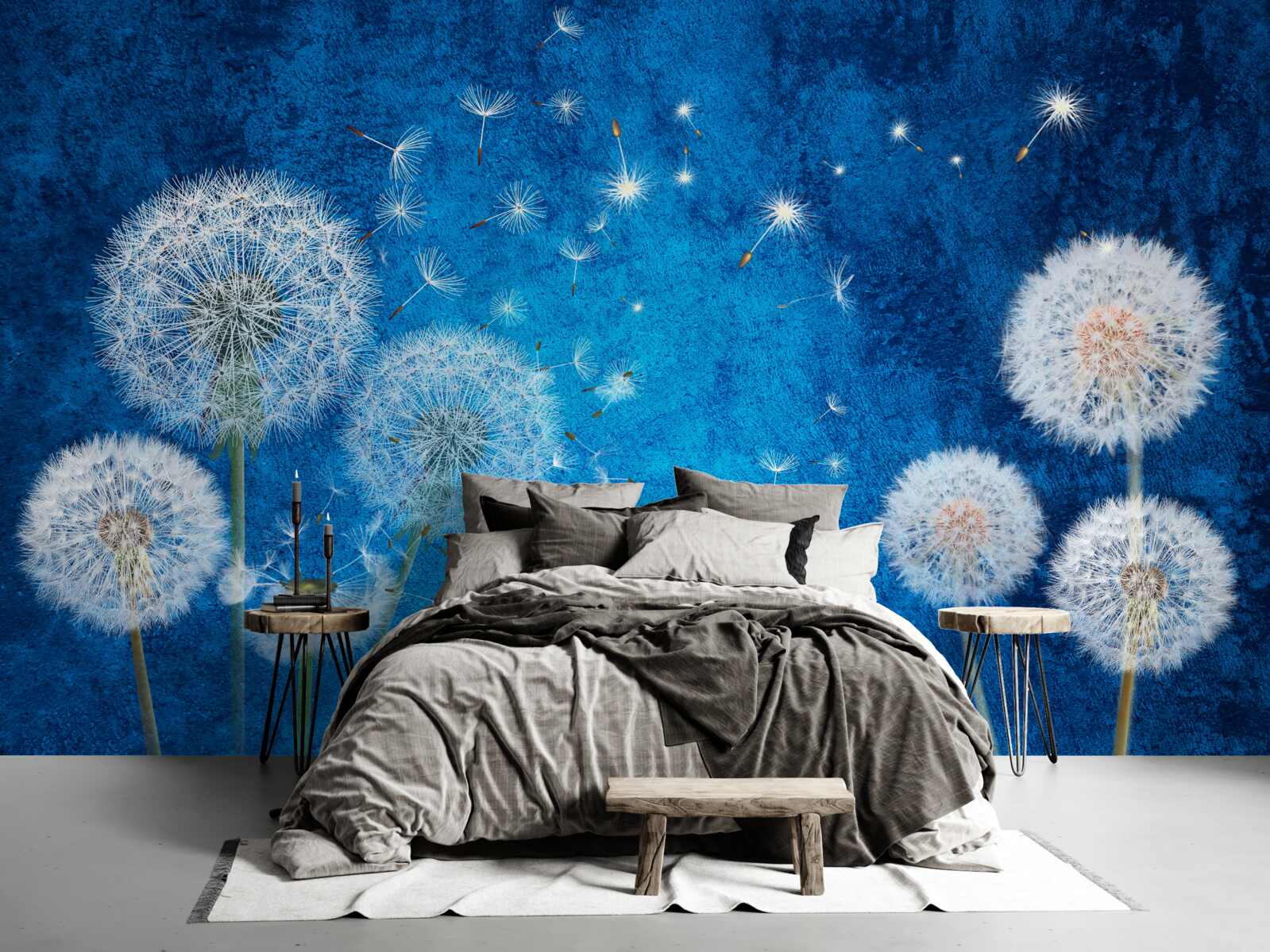 Fototapeta gwiaździste niebo usiane jest mleczami