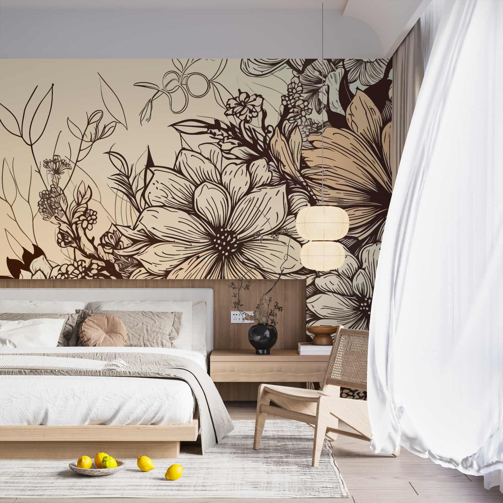 Fototapeta tropikalne kwiaty wypełnione kolorami