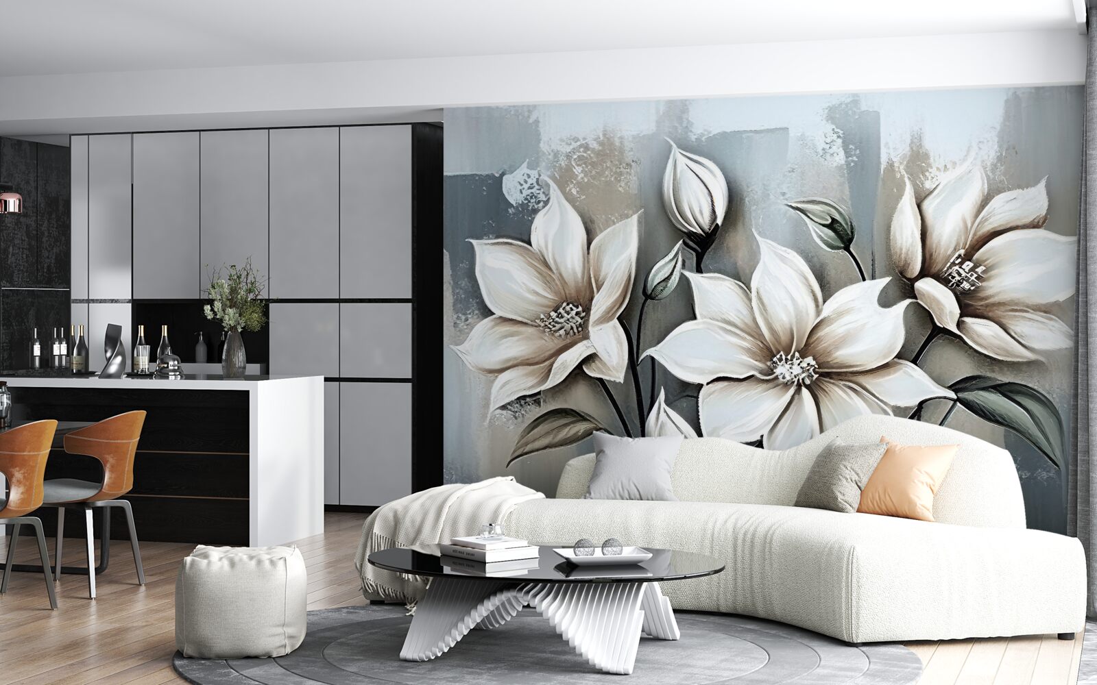 Fototapeta bukiet zawiera białe kwiaty