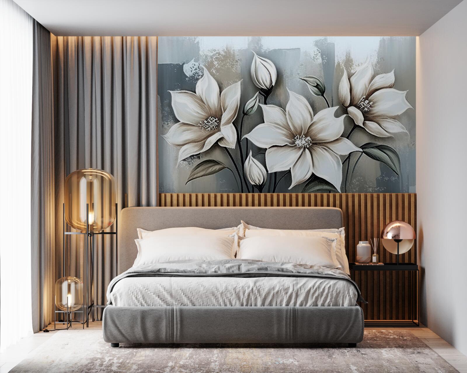 Fototapeta bukiet zawiera białe kwiaty