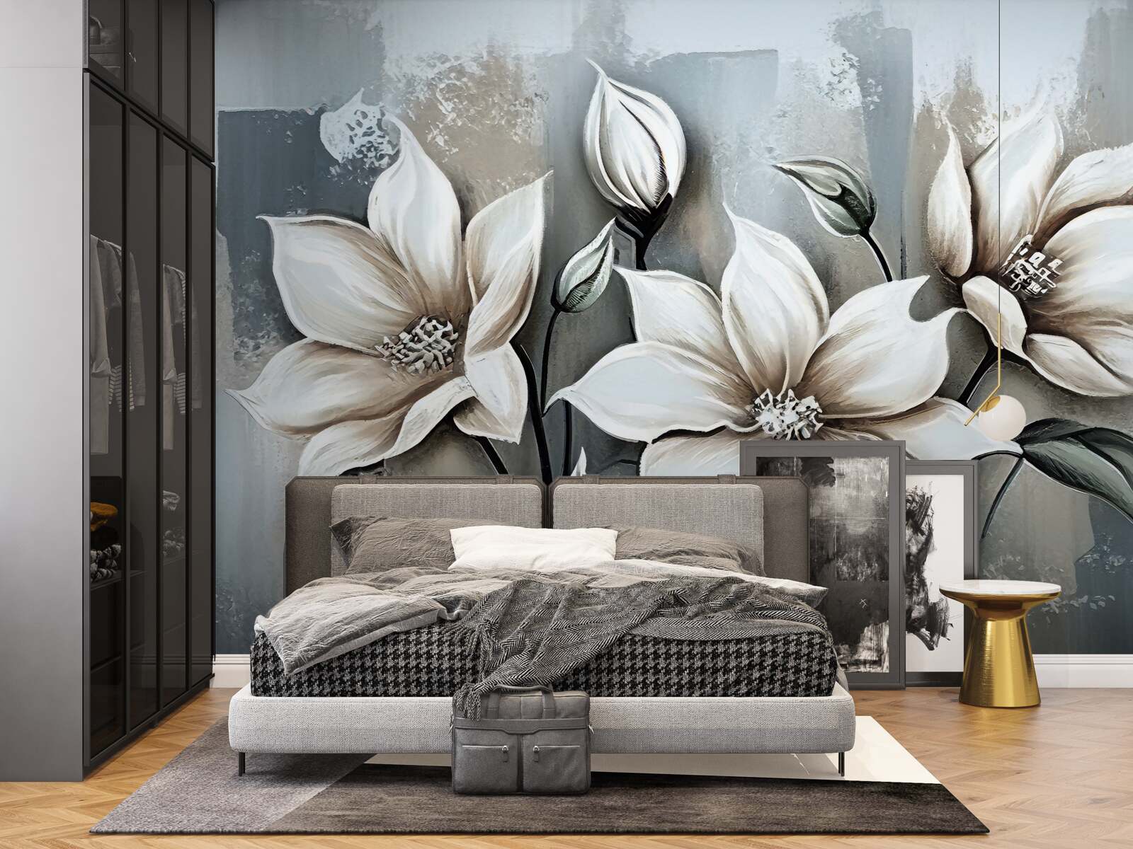 Fototapeta bukiet zawiera białe kwiaty