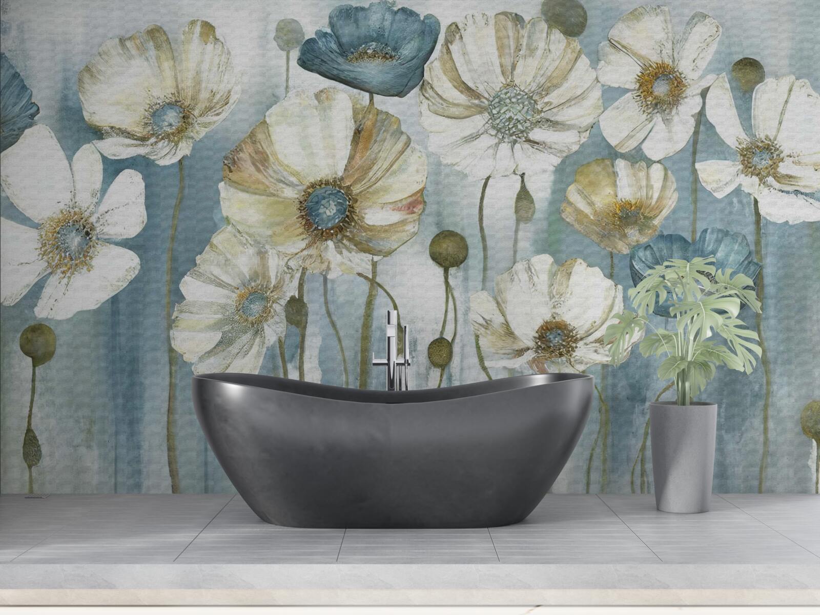 Fototapeta smukłe maki w różnych odcieniach