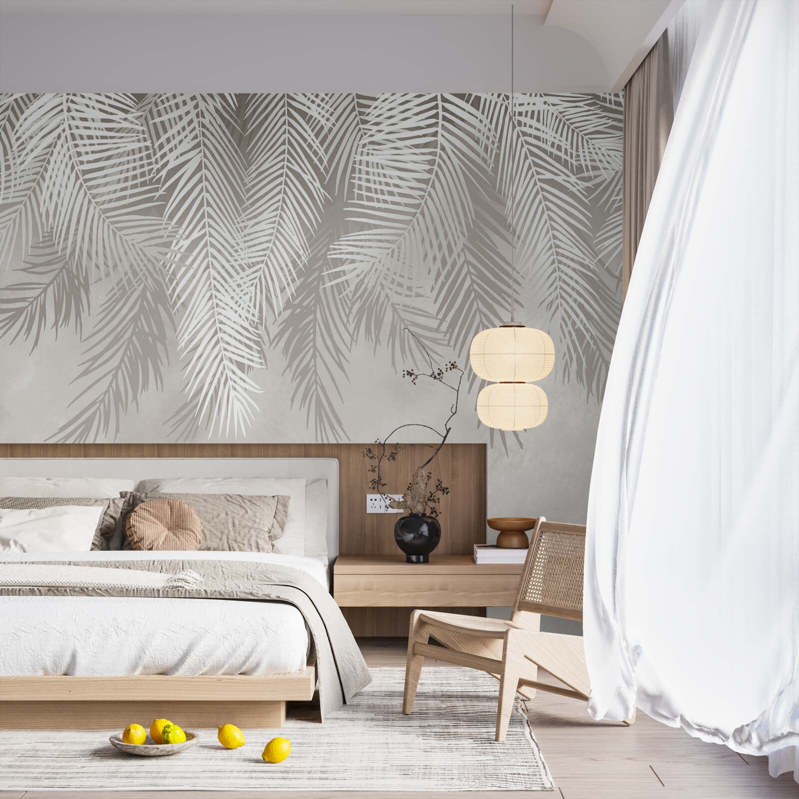 Fototapeta pióra zwisają na jasnym tle