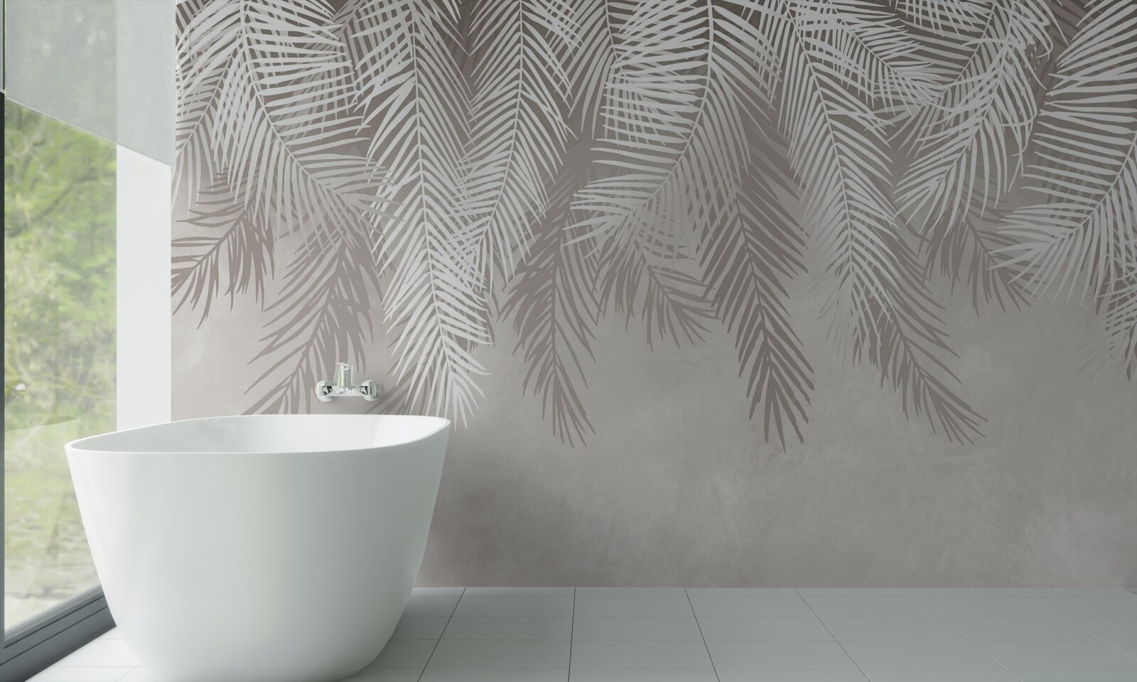 Fototapeta pióra zwisają na jasnym tle