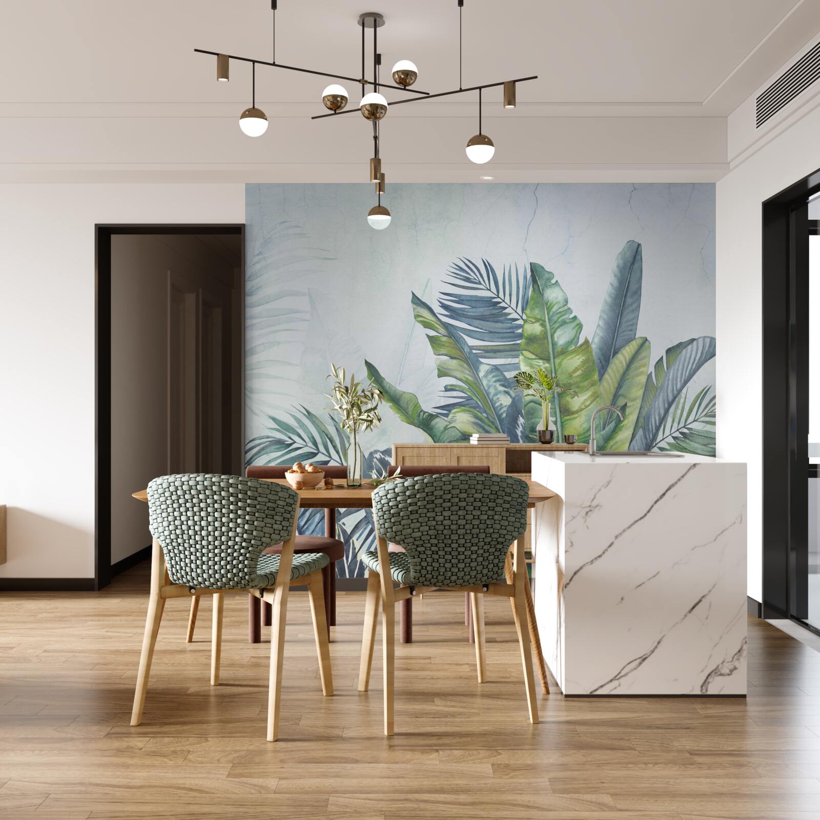 Fototapeta podsumowanie egzotycznej flory