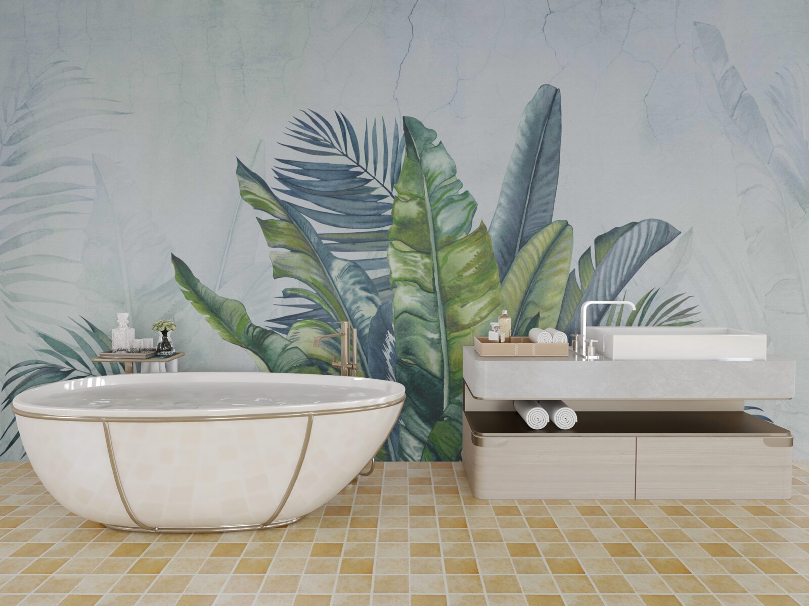 Fototapeta podsumowanie egzotycznej flory