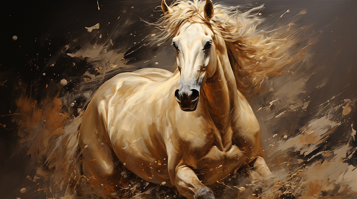 Fototapeta w przypływie prędkości koń