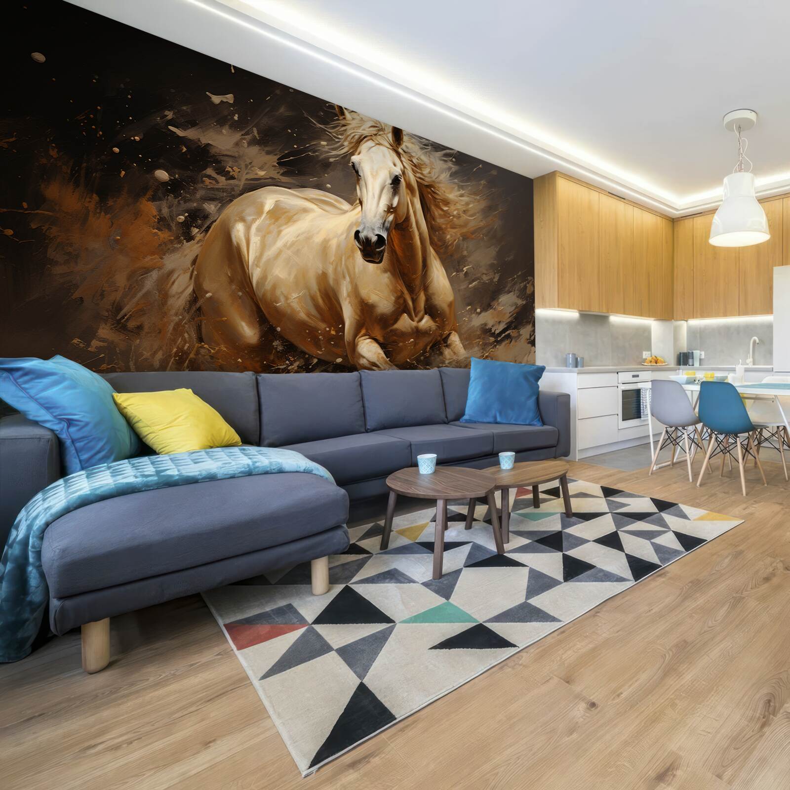 Fototapeta w przypływie prędkości koń