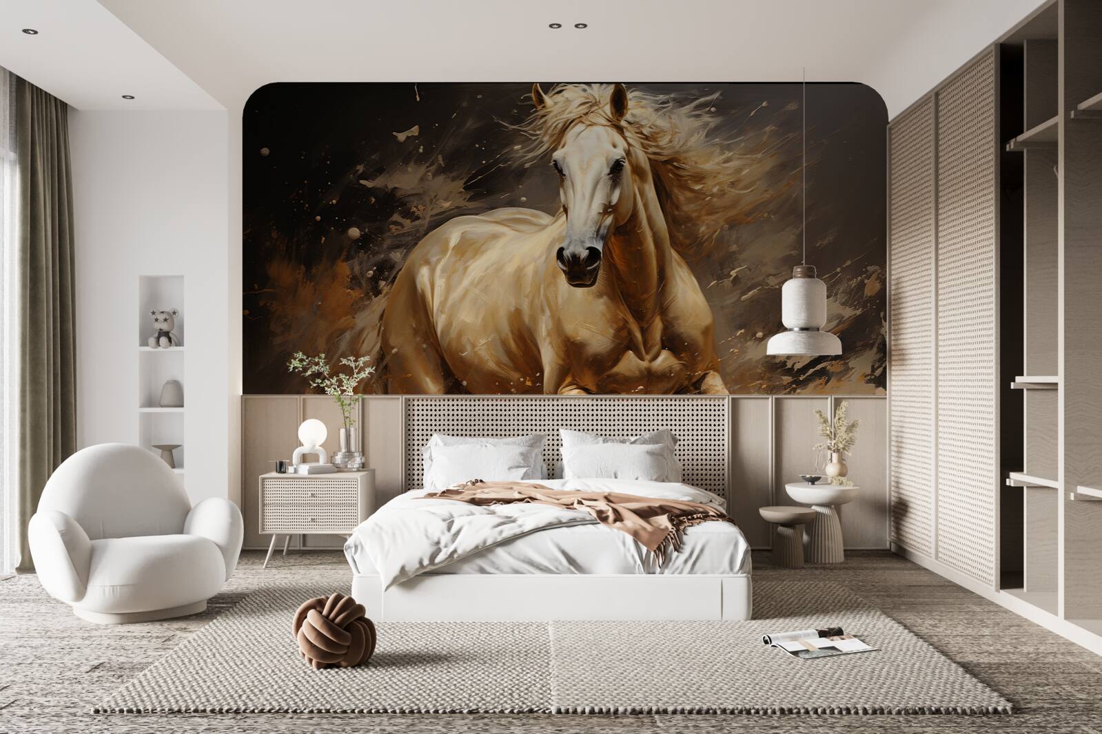 Fototapeta w przypływie prędkości koń