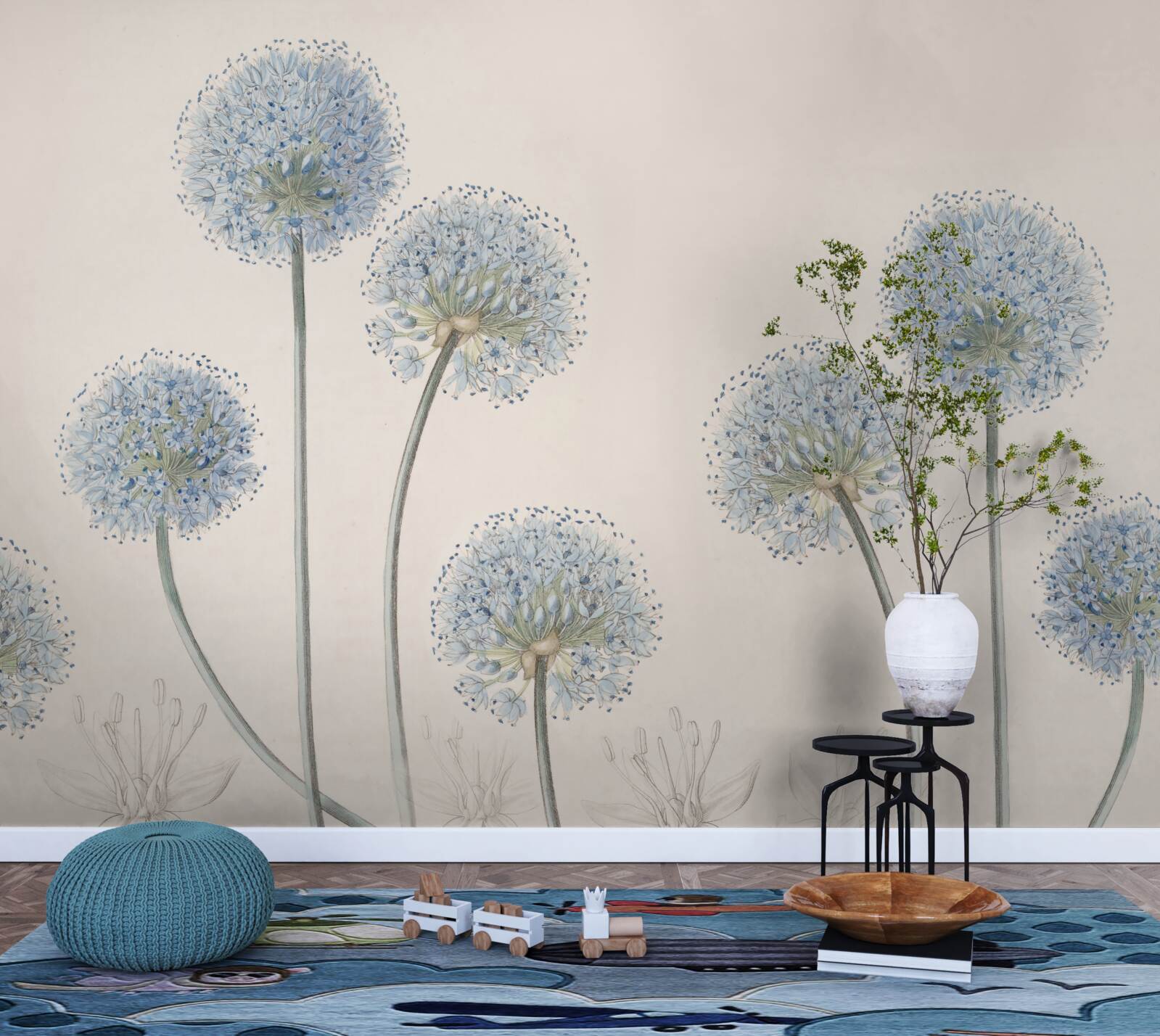 Fototapeta wierzchołki wdzięcznych drzew agawy