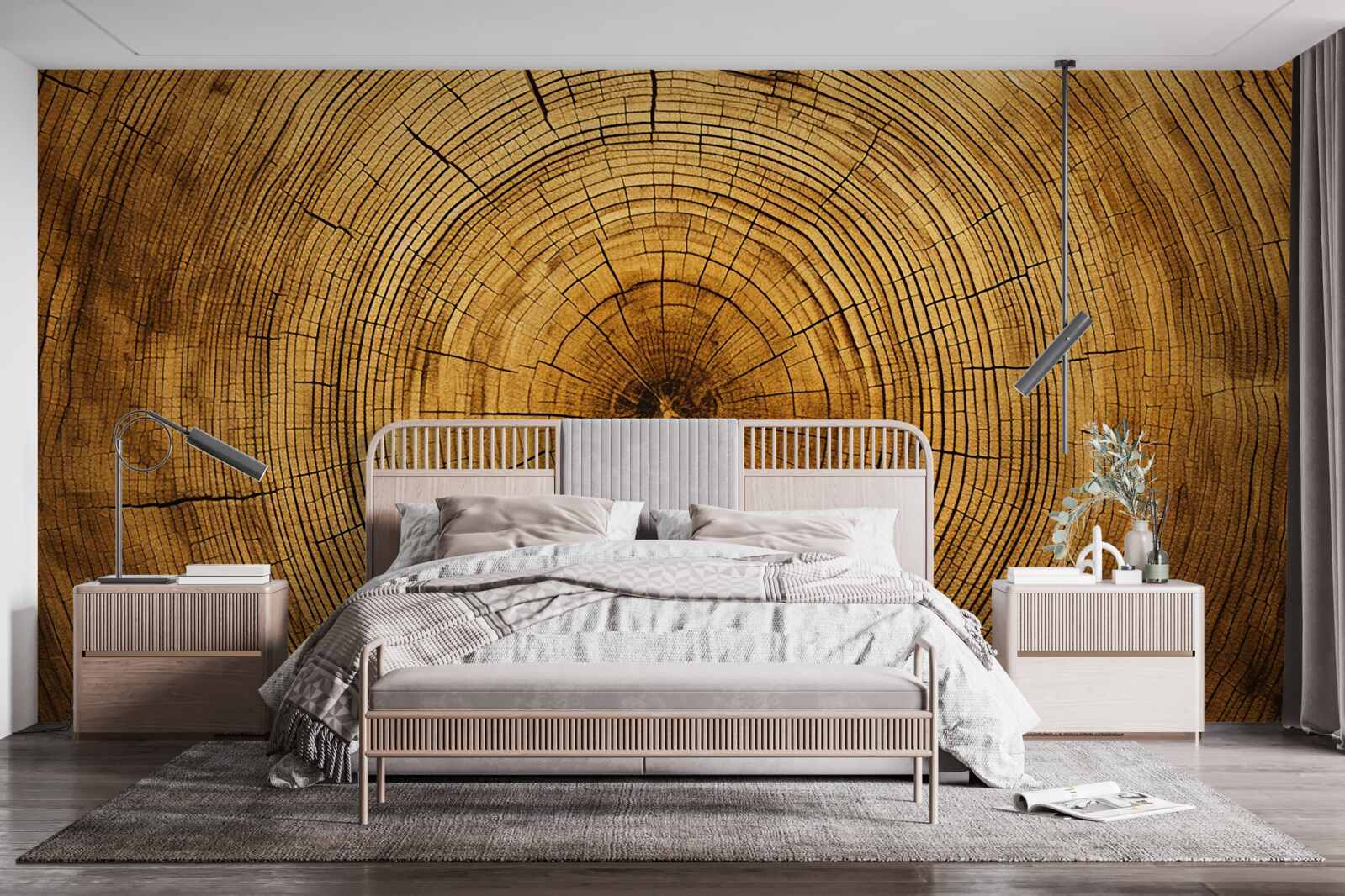 Fototapeta fragmenty filaru drzewa bogate w wielowiekowe warstwy