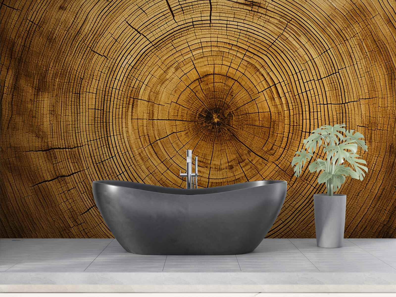 Fototapeta fragmenty filaru drzewa bogate w wielowiekowe warstwy