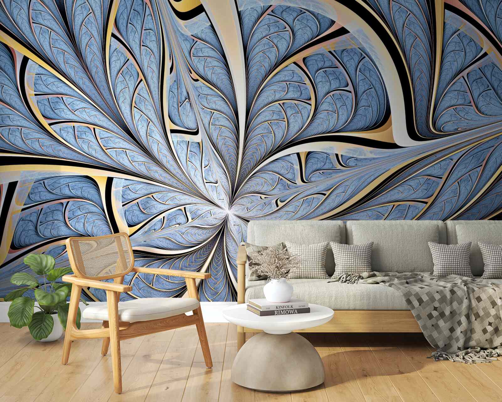 Fototapeta sufit wykonany jest ze szkła, zapewniając widok na niebo