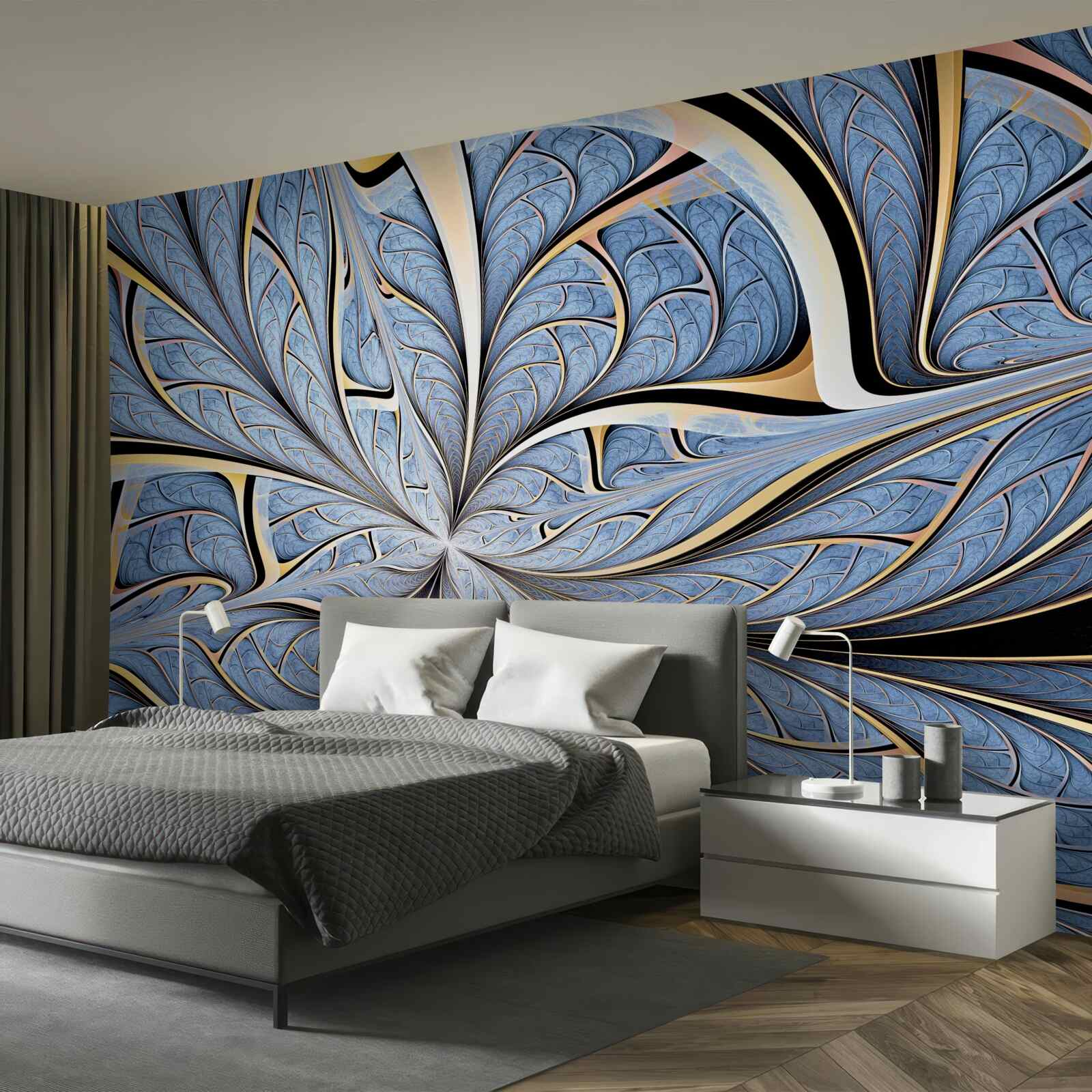 Fototapeta sufit wykonany jest ze szkła, zapewniając widok na niebo