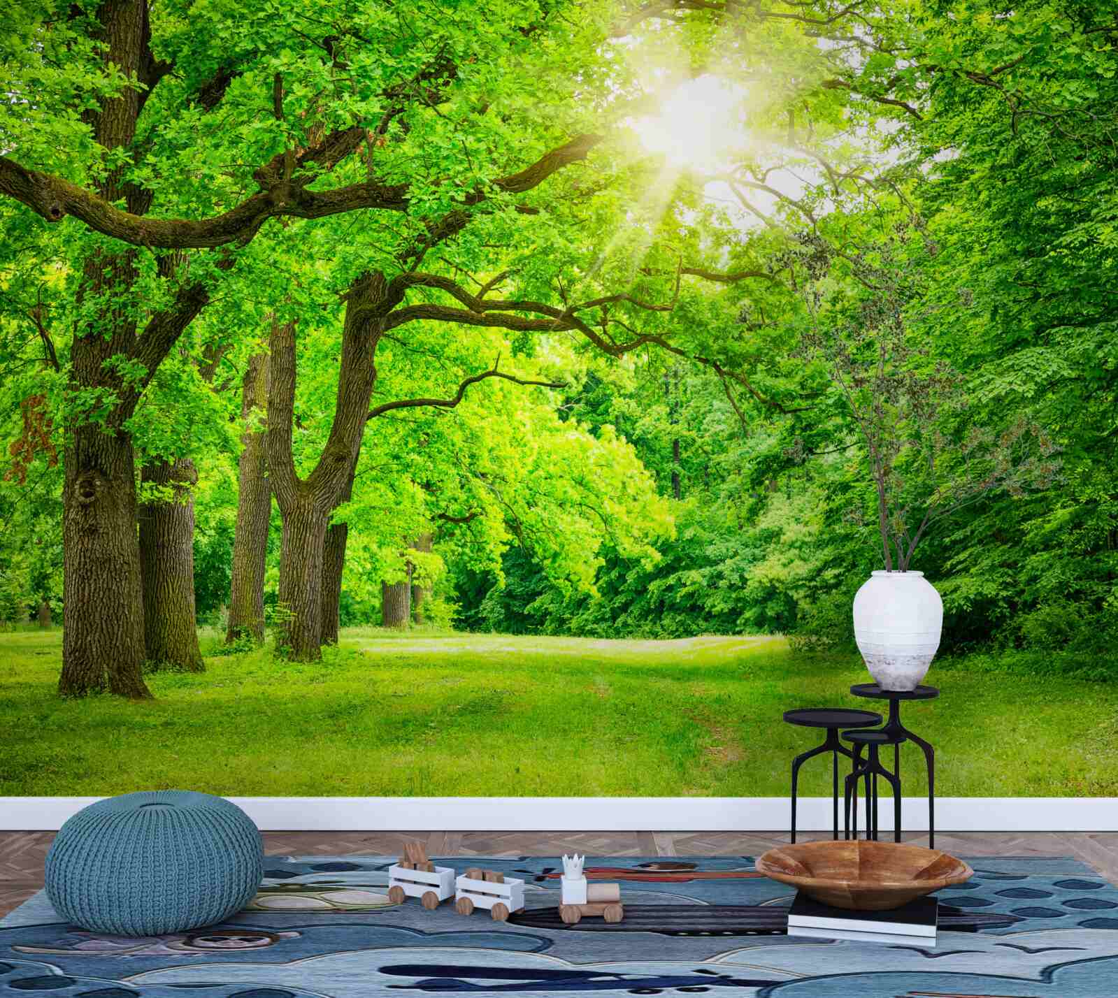 Fototapeta malowniczy krajobraz letniego lasu