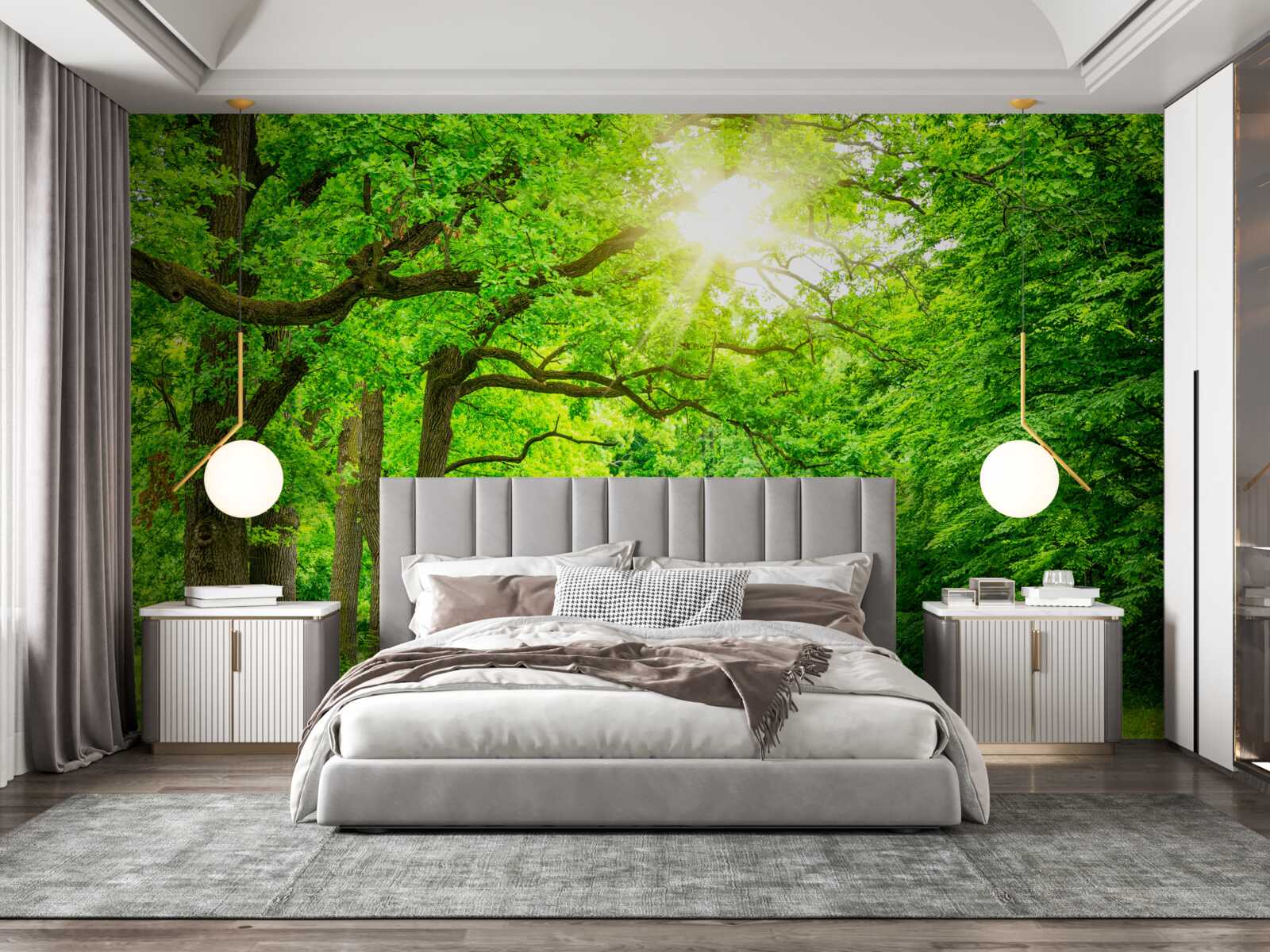 Fototapeta malowniczy krajobraz letniego lasu