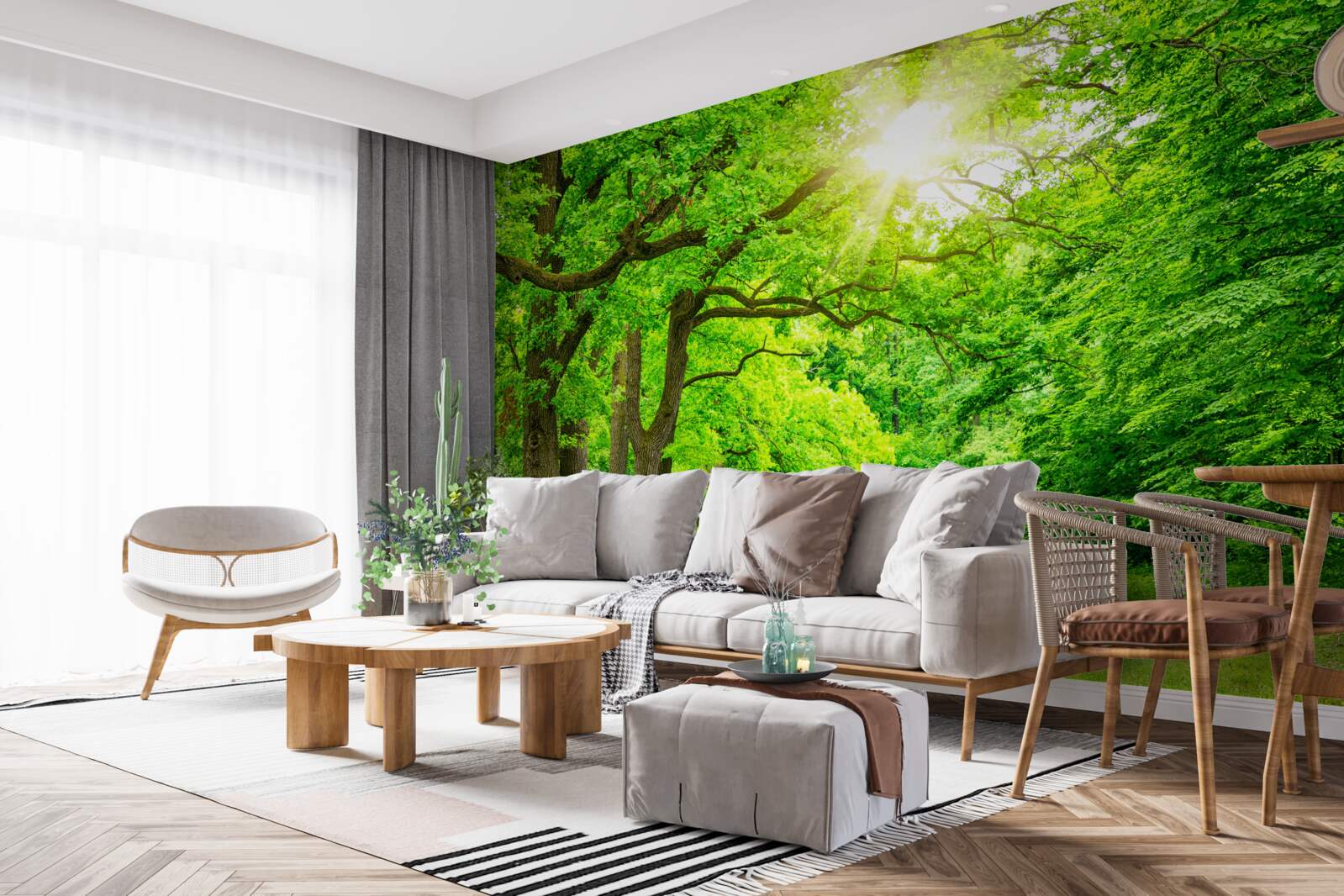 Fototapeta malowniczy krajobraz letniego lasu