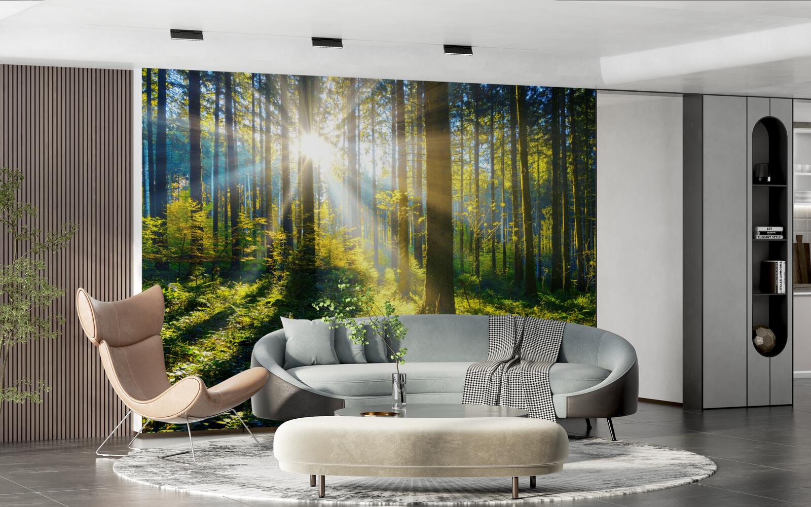 Fototapeta jasne światło ogrzewa zaciemniony zarośla