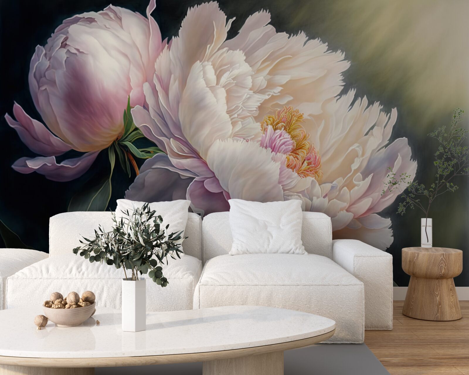 Fototapeta duży delikatny różowy pączek