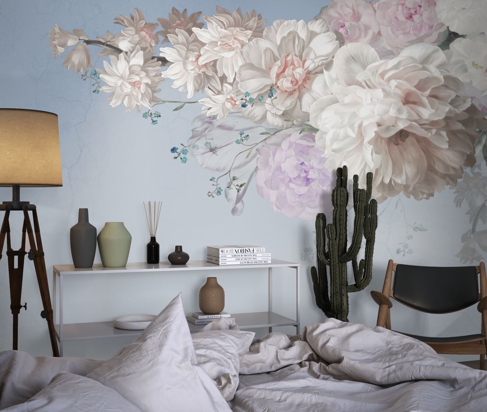 Fototapeta cienka gałąź dojrzałego drzewa w pełnym rozkwicie