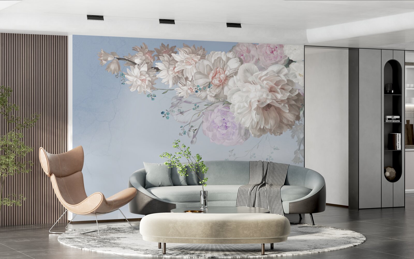 Fototapeta cienka gałąź dojrzałego drzewa w pełnym rozkwicie